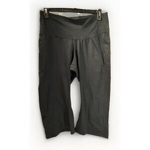 French Laundry Jet Black Capri Shorts Womens Size 2X 22" Inseam Stretchy